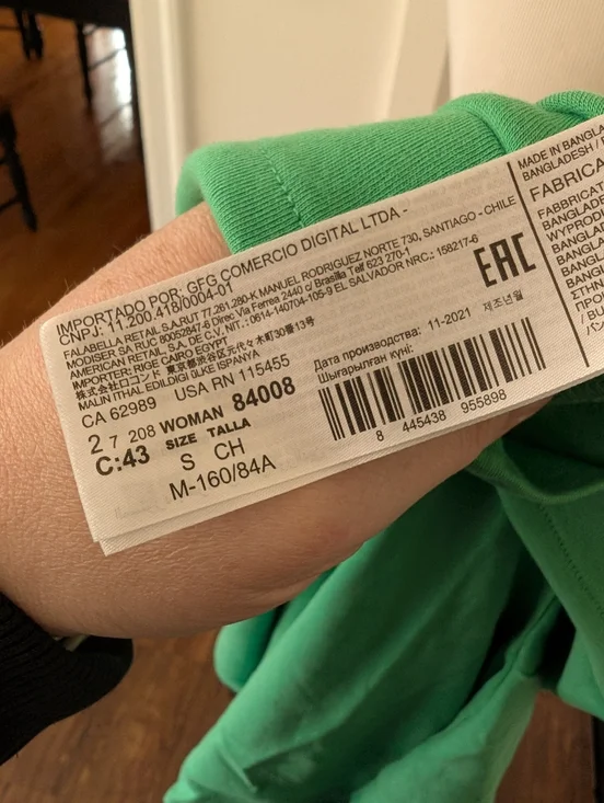 Mango Sita2 T-shirt Green Small - Picture 4 of 13